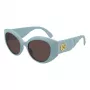 GUCCI GG0809S-004 Moteriški akiniai nuo saulės - Juodas acetatinis rėmelis, pilki lęšiai, 51 mm