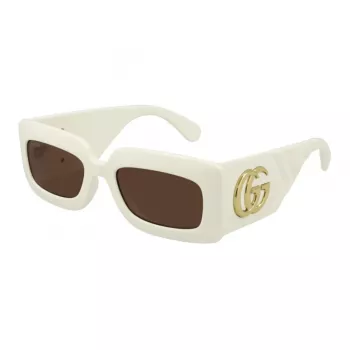 GUCCI GG0811S-002 Moteriški katės akies formos akiniai nuo saulės juodi pilki 53mm