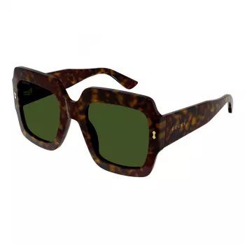 Gucci GG1111S-002 Moteriški Akiniai Nuo Saulės Juodi Pilki Kvadratiniai Acetatas 54mm