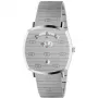 GUCCI Grip Unisex Quartz Watch 35mm Stainless Steel Silver Dial YA157410
