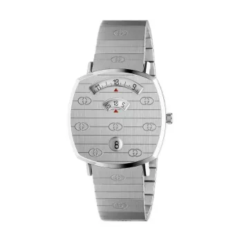 GUCCI Grip Moteriškas Laikrodis YA157401 35mm Auksinis PVD Nerūdijantis Plienas Kvarcinis