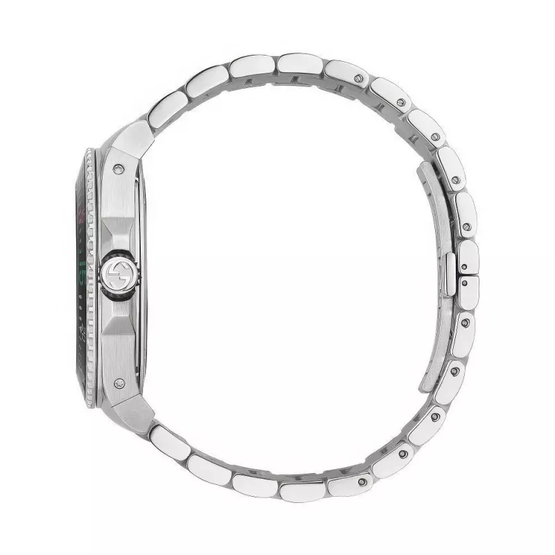 Gucci vyriškas laikrodis YA136218 45mm nerūdijančio plieno šveicariškas kvarcinis nardymo laikrodis