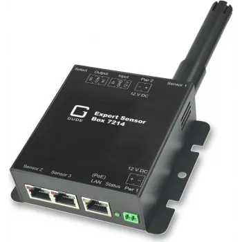 GÜDE 7214-11 Expert Sensor Box Temperature 2x Sensor Port 1x Relay Out 1x IO In PoE