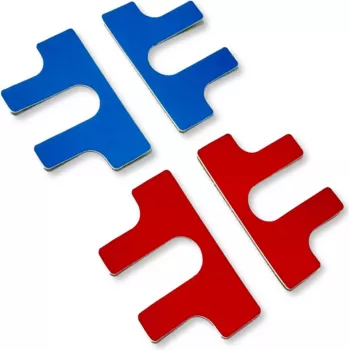 GÜDE 7920 19 colių priekinės etiketės raudonos/mėlynos (4 vnt.)