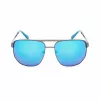 Guess GF00061-6106X vyriški akiniai nuo saulės, juodas rėmelis, pilki lęšiai, 61 mm