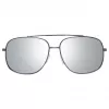 GUESS GF0207-08C Vyriški akiniai nuo saulės - tamsiai pilkas rėmelis, pilki lęšiai, 60 mm