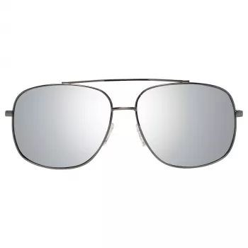 GUESS GF0207-08C Vyriški akiniai nuo saulės - tamsiai pilkas rėmelis, pilki lęšiai, 60 mm
