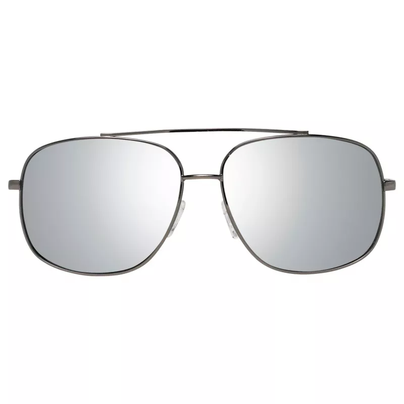 GUESS GF0207-08C Vyriški akiniai nuo saulės - tamsiai pilkas rėmelis, pilki lęšiai, 60 mm