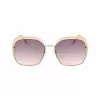 GUESS GF0410-5933F Moteriški akiniai nuo saulės - Blizgantis juodas rėmelis, Gradientiniai dūminiai lęšiai, 59 mm