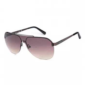 GUESS GF5053-0048F Vyriški stačiakampiai akiniai nuo saulės Havana rudi gradientiniai