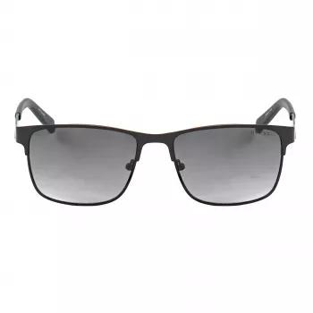 Guess GF5098-5602B vyriški kvadratiniai akiniai nuo saulės juodi rūkyti 56mm