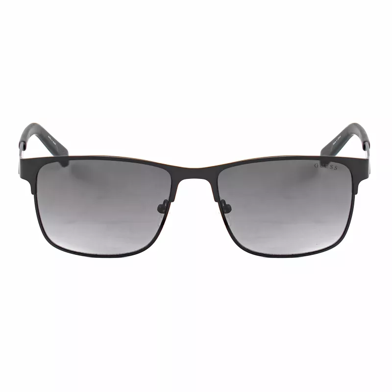 Guess GF5098-5602B vyriški kvadratiniai akiniai nuo saulės juodi rūkyti 56mm