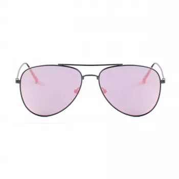GUESS GG1142SCQZ09Z Unisex stačiakampiai akiniai nuo saulės - juodas rėmelis, pilki gradientiniai lęšiai, 56 mm