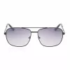 GUESS GG2114S-01B Vyriški akiniai nuo saulės, juodas kvadratinis rėmelis, pilki gradientiniai lęšiai, 60 mm