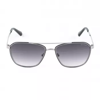 GUESS MAN Akiniai GU00147-5605B Stačiakampis Juodas Acetato Rėmas Pilki Polikarbonato Lęšiai 56/16/145 mm UV400