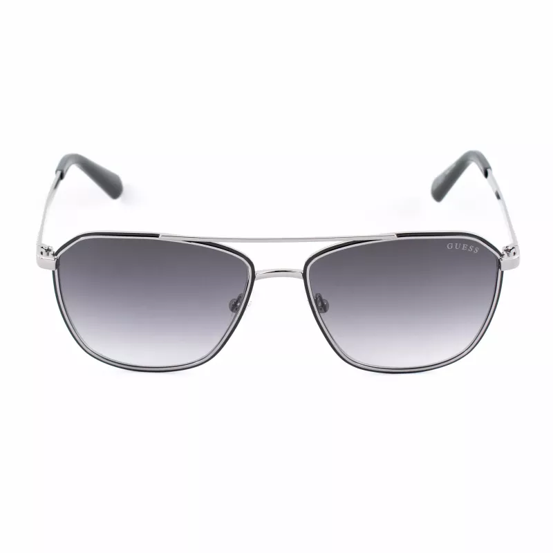 GUESS MAN Akiniai GU00147-5605B Stačiakampis Juodas Acetato Rėmas Pilki Polikarbonato Lęšiai 56/16/145 mm UV400