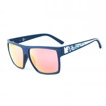 GUESS MAN Akiniai nuo saulės GU2053MBL21F Matiniai mėlyni kvadratiniai rėmeliai 58mm