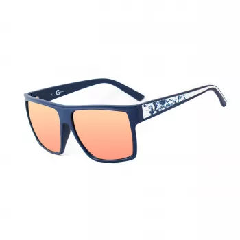 GUESS vyriški akiniai nuo saulės GGU2053MBL21F matinis juodas rėmas, dūminiai lęšiai, 58 mm