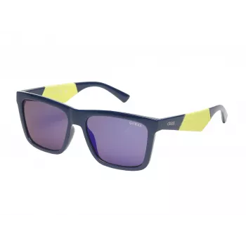 GUESS vyriški akiniai nuo saulės GO00067-5690C Havana Brown stačiakampis acetatinis rėmas UV400