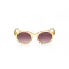 GUESS vyriški akiniai nuo saulės GU00063-5039F Havana acetatinis kvadratinis rėmas rudi lęšiai 50mm