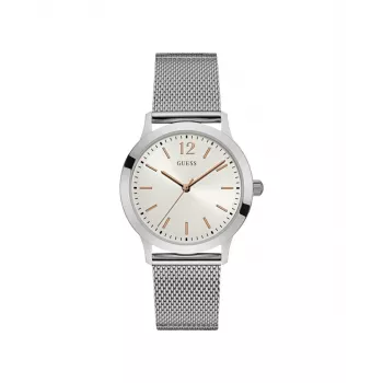 GUESS Men's W0921G1 Analog Quartz Watch 39mm Stainless Steel Blue Dial