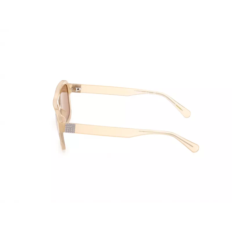 GUESS Unisex akiniai nuo saulės GU82595357E Havana/Tortoise rėmelis, rudi gradientiniai lęšiai 53/19/145 mm