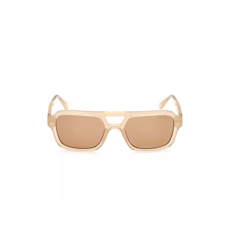 GUESS Unisex akiniai nuo saulės GU82595357E Havana/Tortoise rėmelis, rudi gradientiniai lęšiai 53/19/145 mm