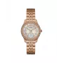 GUESS W0931L3 Moteriškas kvarcinis analoginis laikrodis 35mm baltas silikoninis dirželis