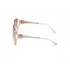 GUESS Moteriški Drugelio/Katės Akies Akiniai Nuo Saulės GU7626-5828U Havana/Ruda Gradientas 58mm