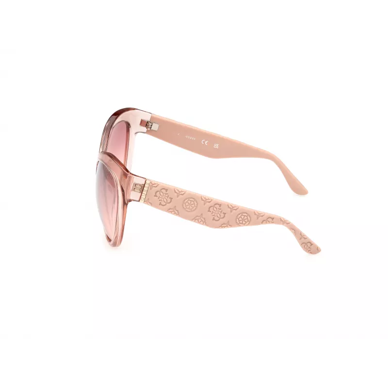 GUESS Moteriški drugelio formos akiniai nuo saulės GU00130-6157U, Havana rėmelis su rudais lęšiais