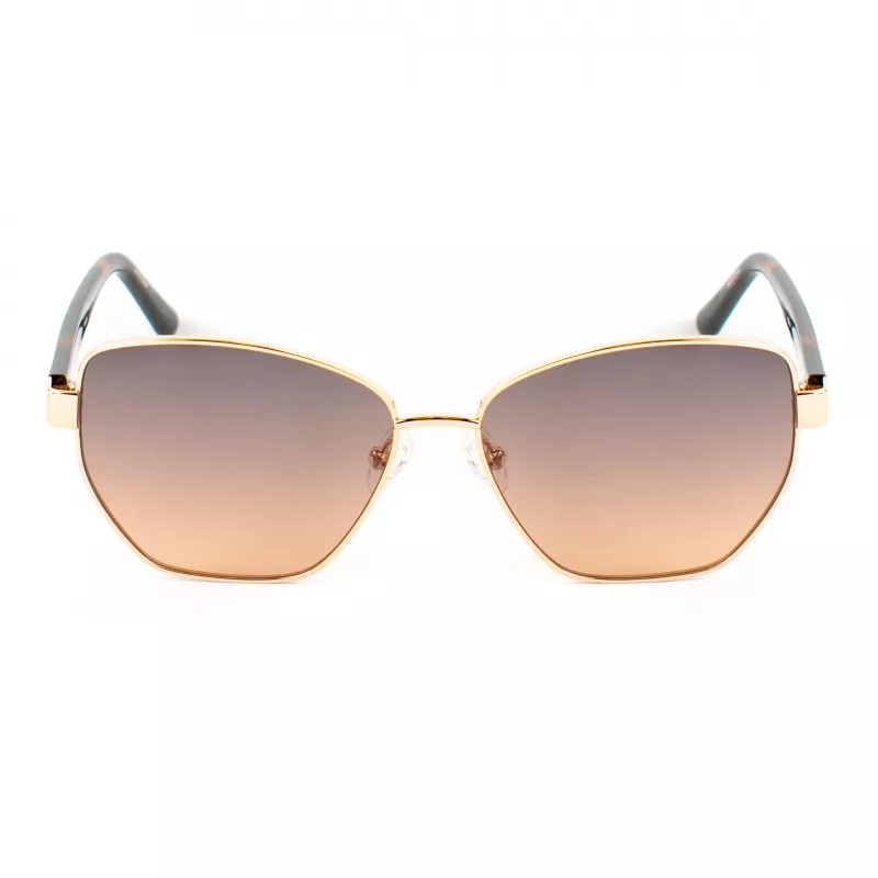 GUESS moteriški katės akies formos akiniai nuo saulės GU00102-5632F Havana Brown Gradient 56mm