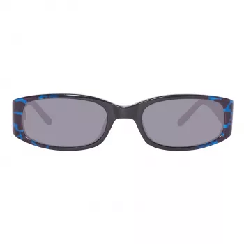 GUESS moteriški katės akies akiniai nuo saulės GU7435-5192A blizgantys juodi gradientiniai dūminiai 51mm