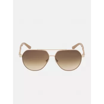 GUESS Women's GF00033-5932E Havana Brown Gradient Square Sunglasses 59mm