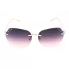 GUESS Moteriški GF0384-28T Rudi vėžlio rašto drugelio formos akiniai nuo saulės, rudi gradientiniai lęšiai, 61 mm