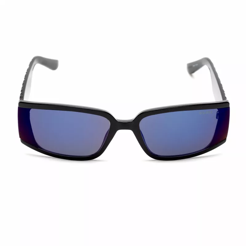 GUESS Moteriški GF5127-6501C Oversized kvadratiniai akiniai nuo saulės, juodas rėmas su dūminiais gradientiniais lęšiais