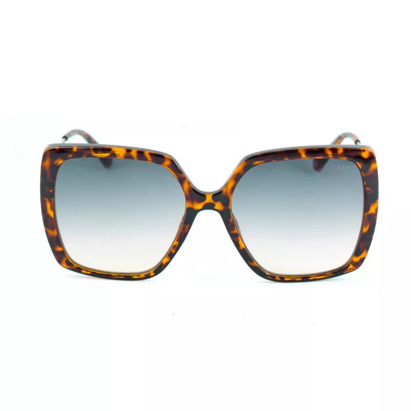 GUESS Women's GF6185-5752P Cat Eye Akiniai - Havana/Tortoise - Poliarizuoti Rudi Lęšiai - 57/18/140 mm
