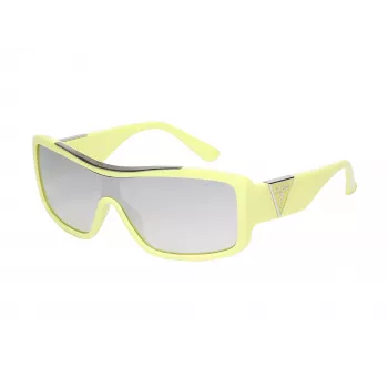 GUESS Moteriški GO00035-0039C Cat Eye Akiniai nuo saulės - Blizgantis juodas rėmelis, Dūminiai gradientiniai lęšiai