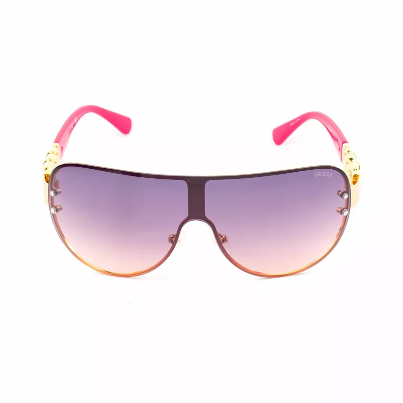 GUESS Women's GO00037-0032U Cat Eye Akiniai - Juodas Rėmelis, Pilki Gradientiniai Lęšiai, UV400