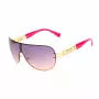 GUESS Women's GO00037-0032U Cat Eye Akiniai - Juodas Rėmelis, Pilki Gradientiniai Lęšiai, UV400