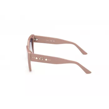 GUESS Moteriški GU00162-5557W Kvadratiniai Acetatiniai Akiniai nuo Saulės, Havana Rėmelis, Rudi Gradientiniai Lęšiai, 55mm