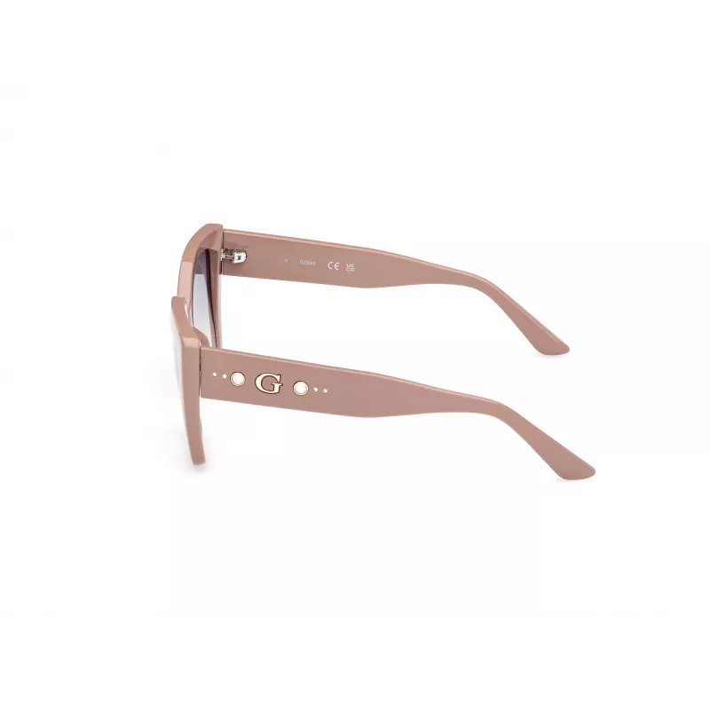 GUESS Moteriški GU00162-5557W Kvadratiniai Acetatiniai Akiniai nuo Saulės, Havana Rėmelis, Rudi Gradientiniai Lęšiai, 55mm