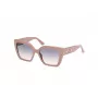 GUESS Moteriški GU00162-5557W Kvadratiniai Acetatiniai Akiniai nuo Saulės, Havana Rėmelis, Rudi Gradientiniai Lęšiai, 55mm