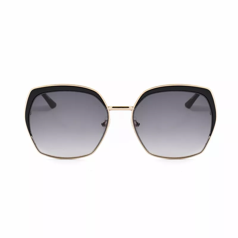 Moteriški Guess akiniai nuo saulės GF0410-5932B Havana rudos spalvos acetatinis rėmelis, rudi gradientiniai lęšiai, 59 mm