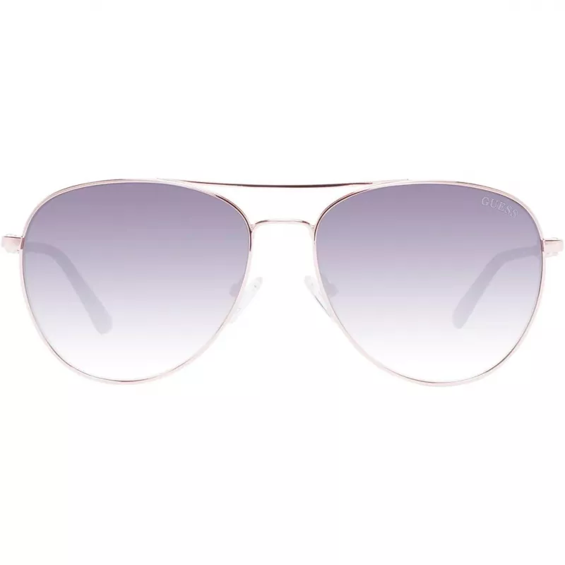 GUESS Moteriški Akiniai Nuo Saulės GF6143-28B Rudi Havana Drugelio Rėmeliai 59mm
