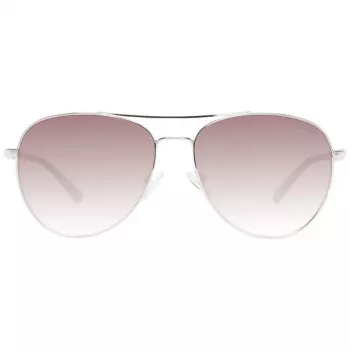 GUESS Moteriški Akiniai Nuo Saulės GF6143-32F Havana Drugelio Rėmelis Rudi Gradientiniai Stiklai 59mm