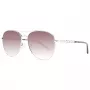 GUESS Moteriški Akiniai Nuo Saulės GF6143-32F Havana Drugelio Rėmelis Rudi Gradientiniai Stiklai 59mm