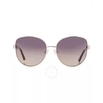 GUESS moteriški akiniai nuo saulės GF6172-5932B Havana Brown Gradient Butterfly