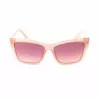 GUESS moteriški akiniai nuo saulės GU00098-5557F Havana acetatinis kvadratinis rėmelis, rudi gradientiniai lęšiai 55/14/135 mm