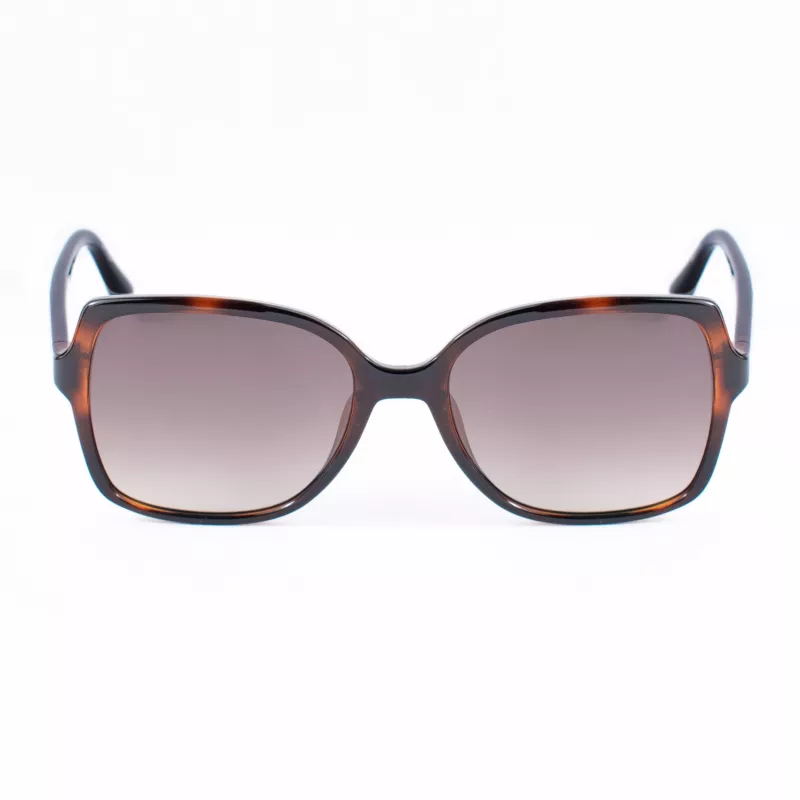 GUESS moteriški akiniai nuo saulės GU00100-5552F Brown Havana Square Acetate 55mm