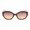 GUESS moteriški akiniai nuo saulės GU00104-5652F Havana acetatinis kvadratinis rėmas rudi gradientiniai lęšiai 56/19/140 mm